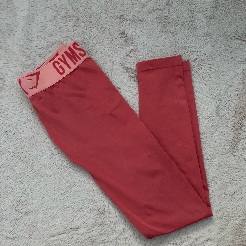 Gymshark Fit Leggings - Coral / Orange (Small)
